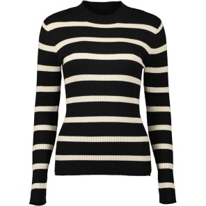 Blue Seven Pullover streep Zwart ecru